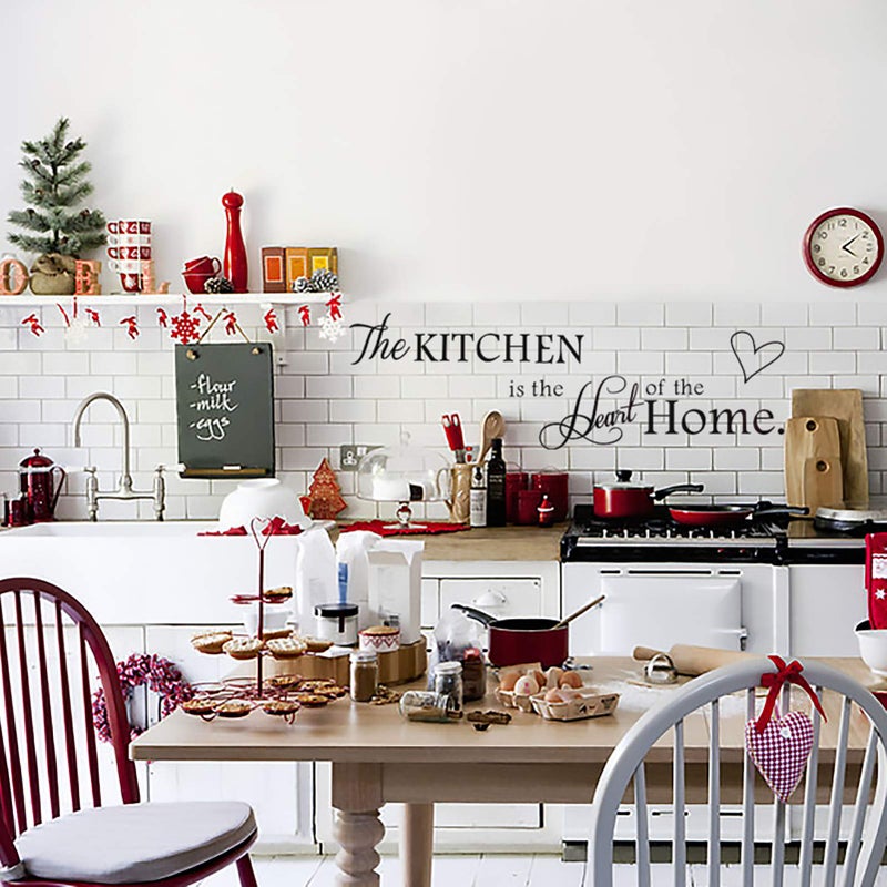 Rotumaty 'The Kitchen' Quote Wall Stickers Kitchen & Dining Room Wall Decal Vinyl Home DÃ©cor (Size B) - Image 2